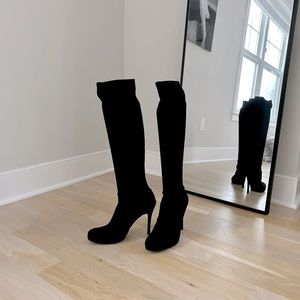 Stuart Weitzman Pull-On Suede Boot